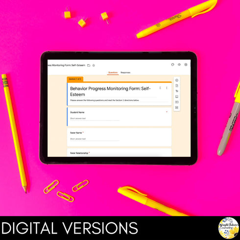 Self-Esteem Individual Counseling Curriculum + Data Tracking Tools
